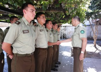 Aspirantes ñublensinos a oficiales de Carabineros llegaron a la región