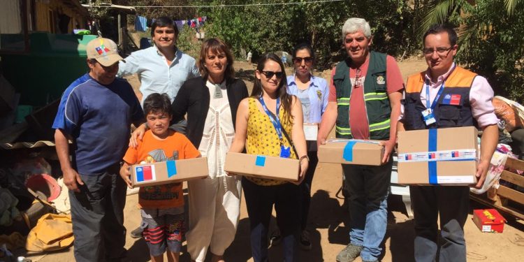 Coelemu: Onemi entrega 6 viviendas de emergencia y kit’s de aseo e higiene en Caravanchel