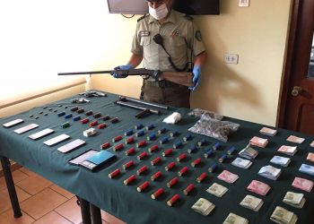 Desbaratan organización criminal e incautan drogas y armamento en Ránquil
