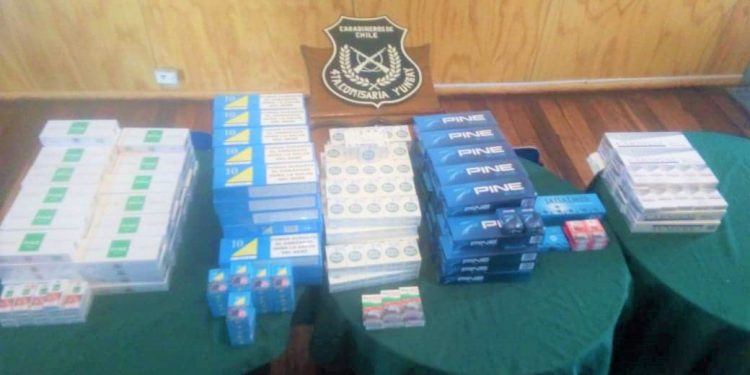 Yungay: Carabineros detiene a propietario de supermercado por contrabando de cigarrillos