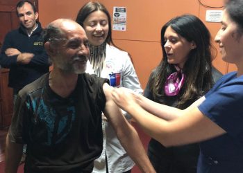 70 personas en situación de calle fueron vacunadas contra la influenza