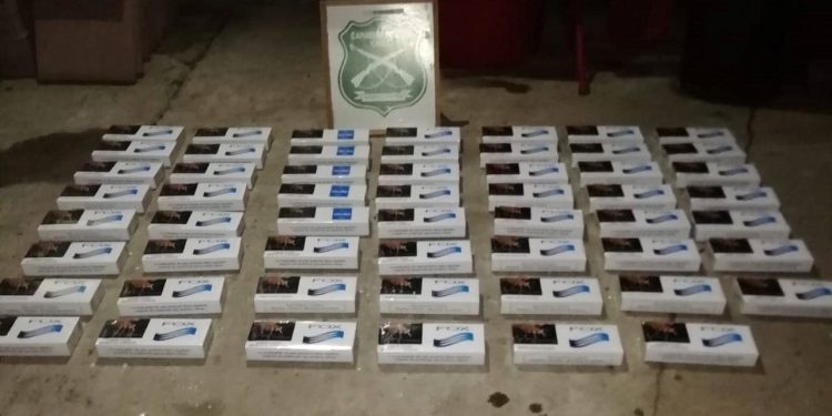 Detienen a dos individuos por contrabando de cigarrillos en San Ignacio
