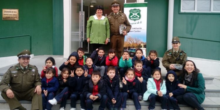 San Carlos: Pequeños reciben educación cívica en Primera Comisaría de Carabineros