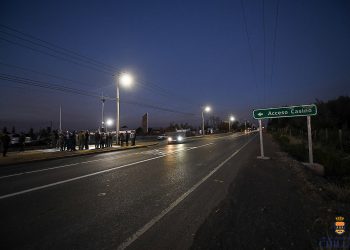 Inauguran 75 luminarias LED en variante Nahueltoro