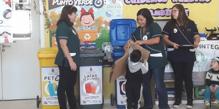 Jardín Integra “El Monito” inaugura nuevo Punto Verde en Chillán