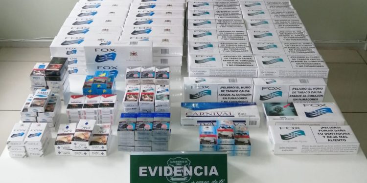 San Carlos: Incautan más de mil cajetillas de cigarrillos ilegales