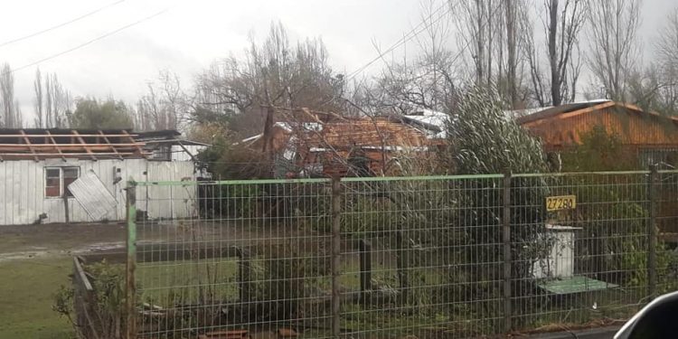 Tornados en San Carlos, Yungay y Coihueco dejaron viviendas afectadas
