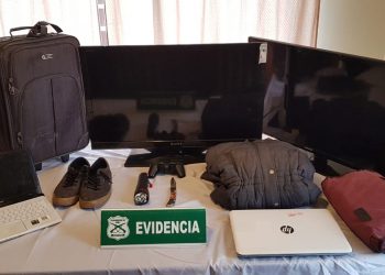Detienen a dos menores cuando saltaban pandereta luego de robar en una vivienda en Chillán