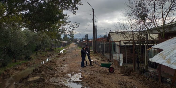 Sistema frontal: 150 familias afectadas en 11 comunas de Ñuble