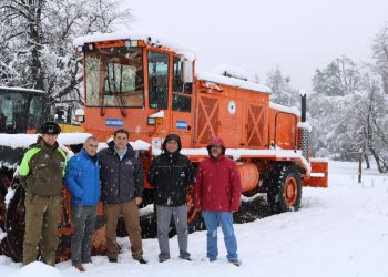Vialidad despejó ruta a Las Termas por gran cantidad de nieve acumulada