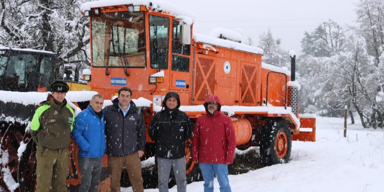 Vialidad despejó ruta a Las Termas por gran cantidad de nieve acumulada