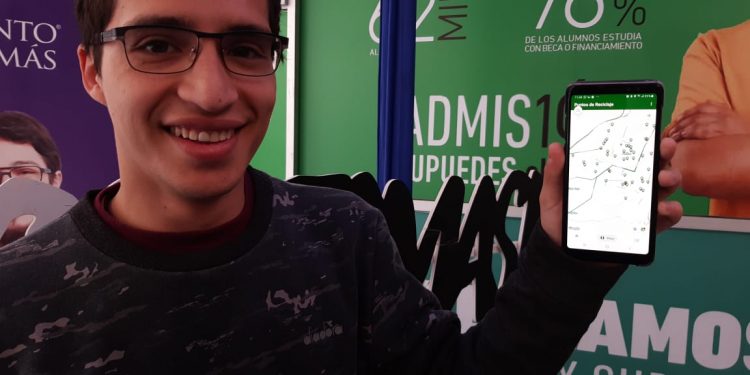 Estudiante crea app para encontrar puntos de reciclaje en Chillán