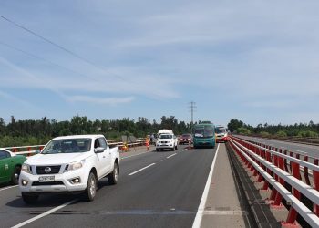 Colisión múltiple deja 7 lesionados en Puente Ñuble