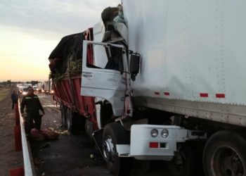 Dos muertos deja choque de camiones en Ñuble