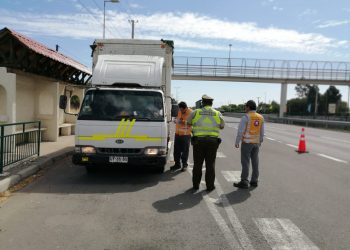 San Carlos: Cursan infracciones y retiran buses en fiscalización en Ruta 5 Sur