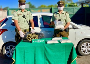 Ninquihue: Encuentran más de 45 mil dosis de pasta base y marihuana en auto abandonado