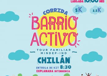 Corrida «Barrio Activo» contempla 2,5 y 5k en Chillán