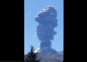 Volcán Chillán: Columna de material particulado alcanzó los 3,4 kilómetros de altura