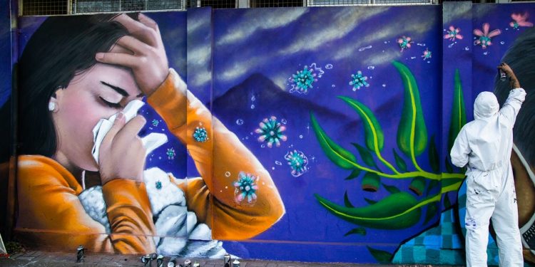 Murales con temática Covid-19 se realizan en tres comunas de Ñuble