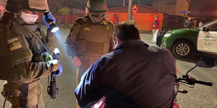 18 personas fueron detenidas por no respetar el toque de queda en Ñuble