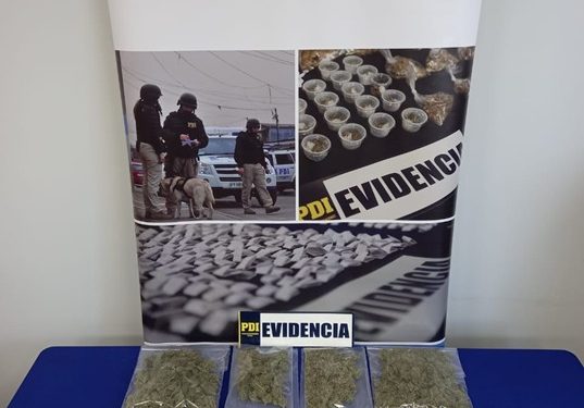 PDI detiene a dos sujetos, incauta marihuana y revólver en Ñiquén
