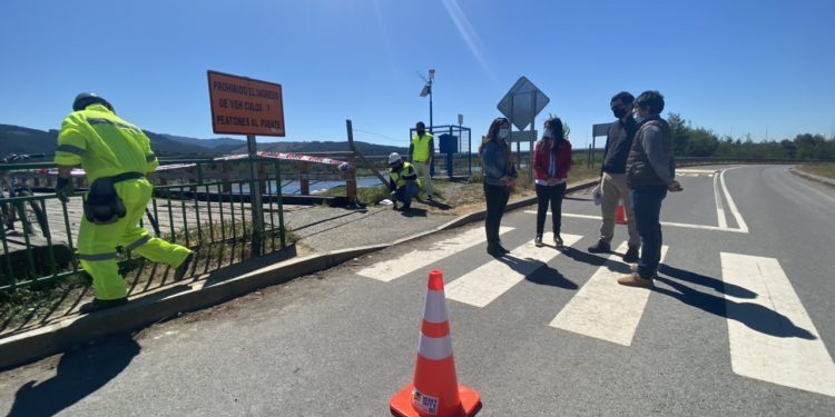 Inician obras de cierre provisorio en Puente Confluencia