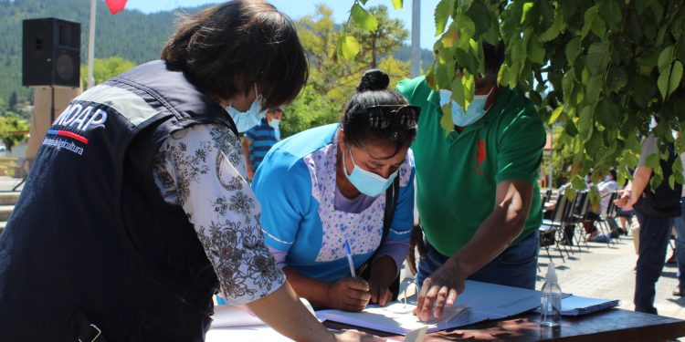 Viñateros de Portezuelo reciben incentivos por daños de heladas