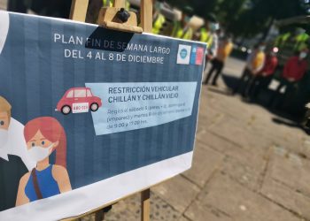 Vuelve restricción vehicular a Chillán y Chillán Viejo: Sábado, domingo y martes