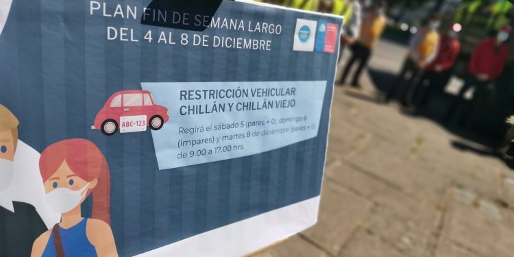 Vuelve restricción vehicular a Chillán y Chillán Viejo: Sábado, domingo y martes