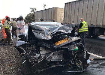 Hombre muere tras colisionar a camión en Ruta 5 Sur cerca de cruce Parque Lantaño