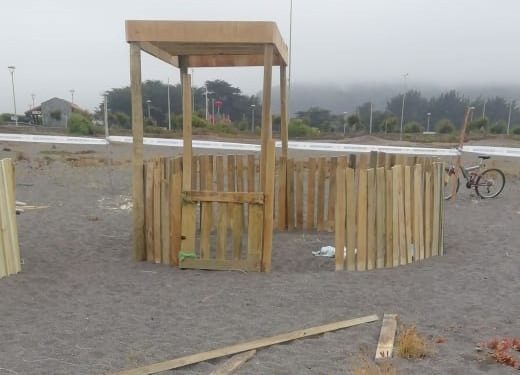 Destruyen corrales que protegen a lobitos varados en Cobquecura