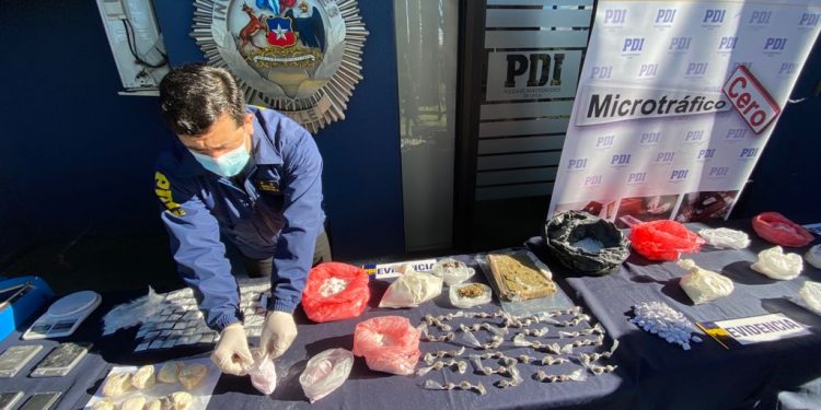 Incautan más de $100 millones en drogas y detienen a 10 personas en Chillán