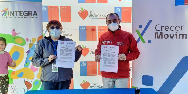 Jardines infantiles de El Carmen, Ninhue y Chillán fomentan el deporte por convenio con IND