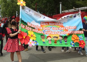 Niñas y niños marcharon por sus derechos en San Nicolás
