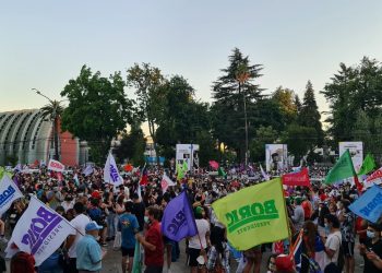 Plaza de Armas fue epicentro de las celebraciones por el triunfo de Gabriel Boric