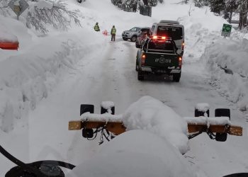 Nieve caída en Ñuble llega a niveles históricos y supera los 3 metros acumulados