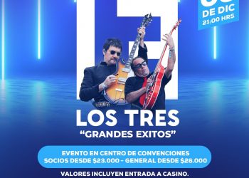 Los Tres se presentarán en diciembre en Casino Marina del Sol Chillán