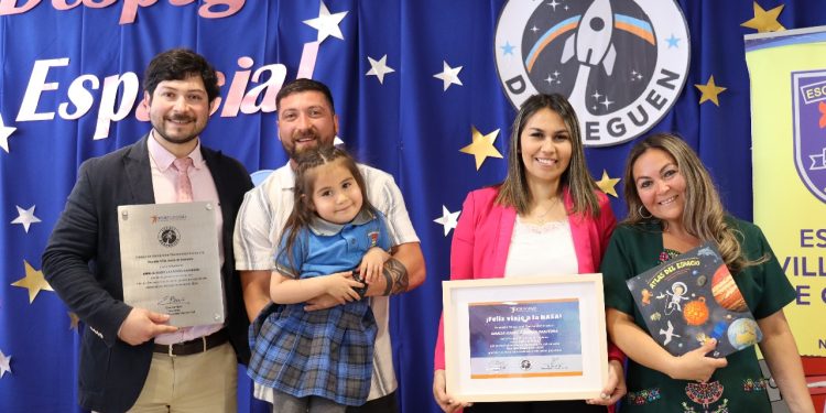 Realizan reconocimiento a estudiante de Coelemu que viajará a la NASA