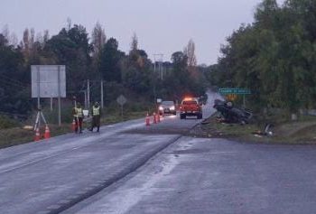 Investigan choque fatal que dejó un muerto en Quillón