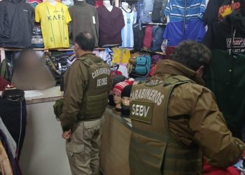 Cuatro detenidos por venta de artículos falsificados en Chillán